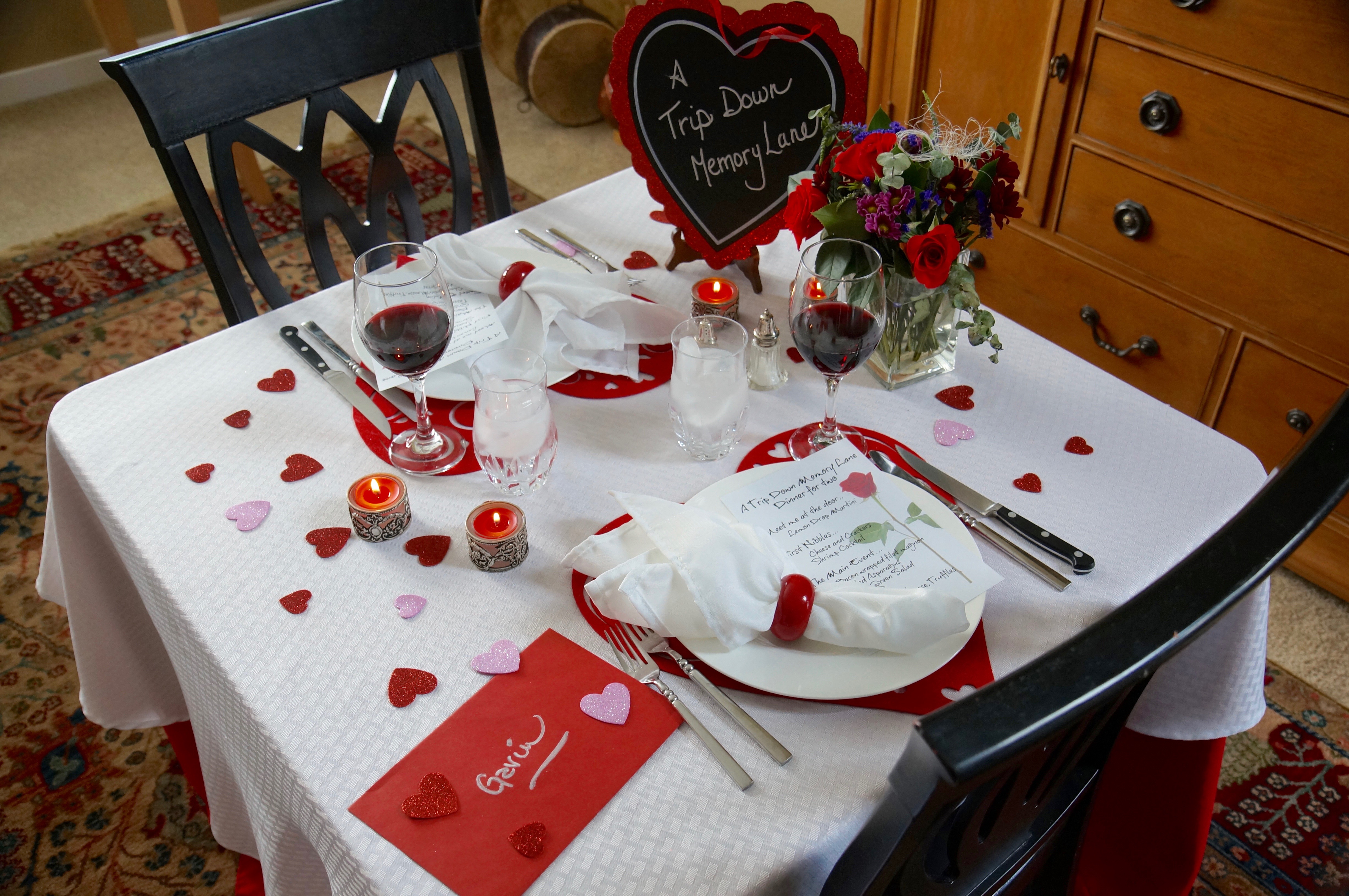 A Romantic Dinner Idea - A Trip Down Memory Lane - Positively Stacey