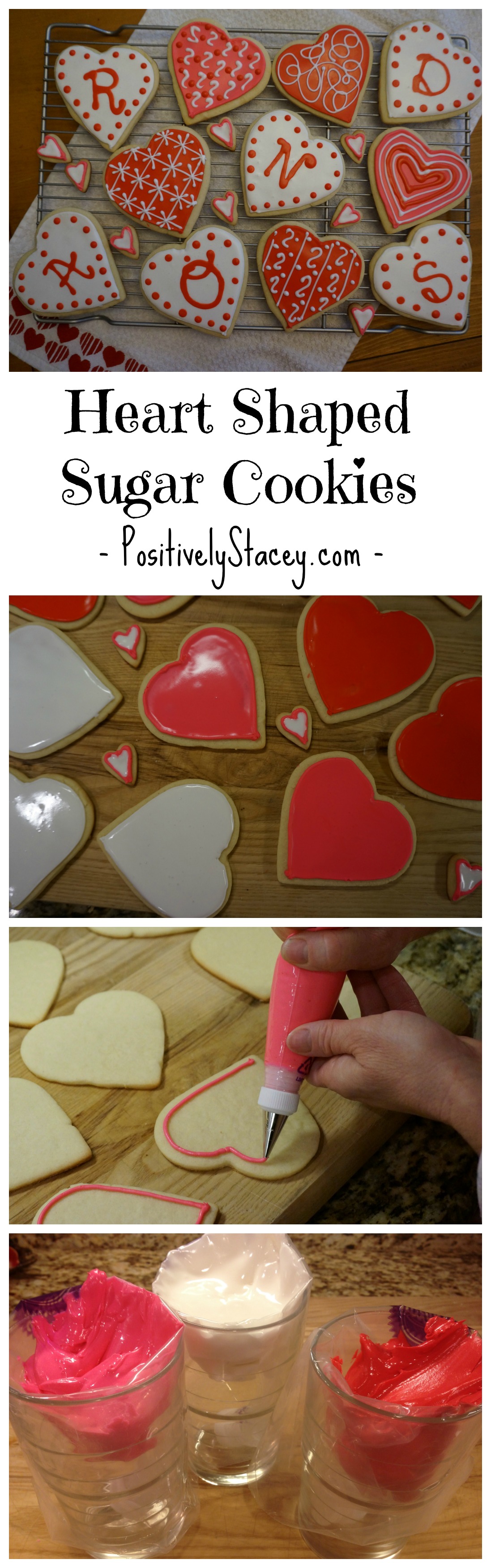Heart Shaped Sugar Cookies - Perfect for Valentine's Day or for any day that you want to share a bit of sweet love! <3