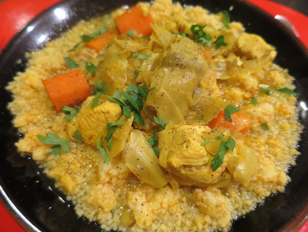 Moroccan Chicken Stew with Artichoke Hearts and Carrots