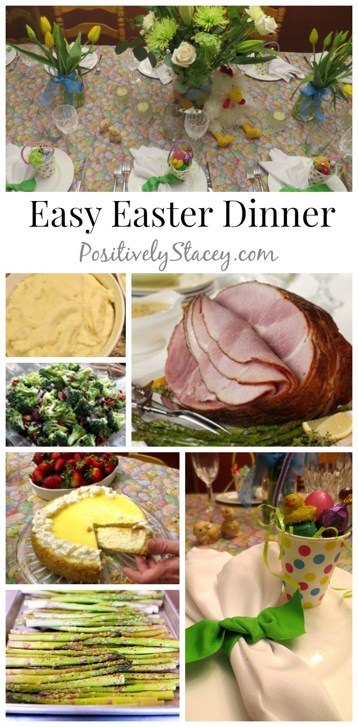 Planning an Easy Easter Dinner is simple and delicious with this party planning menu! From appetizers to the dessert, it is yummy!