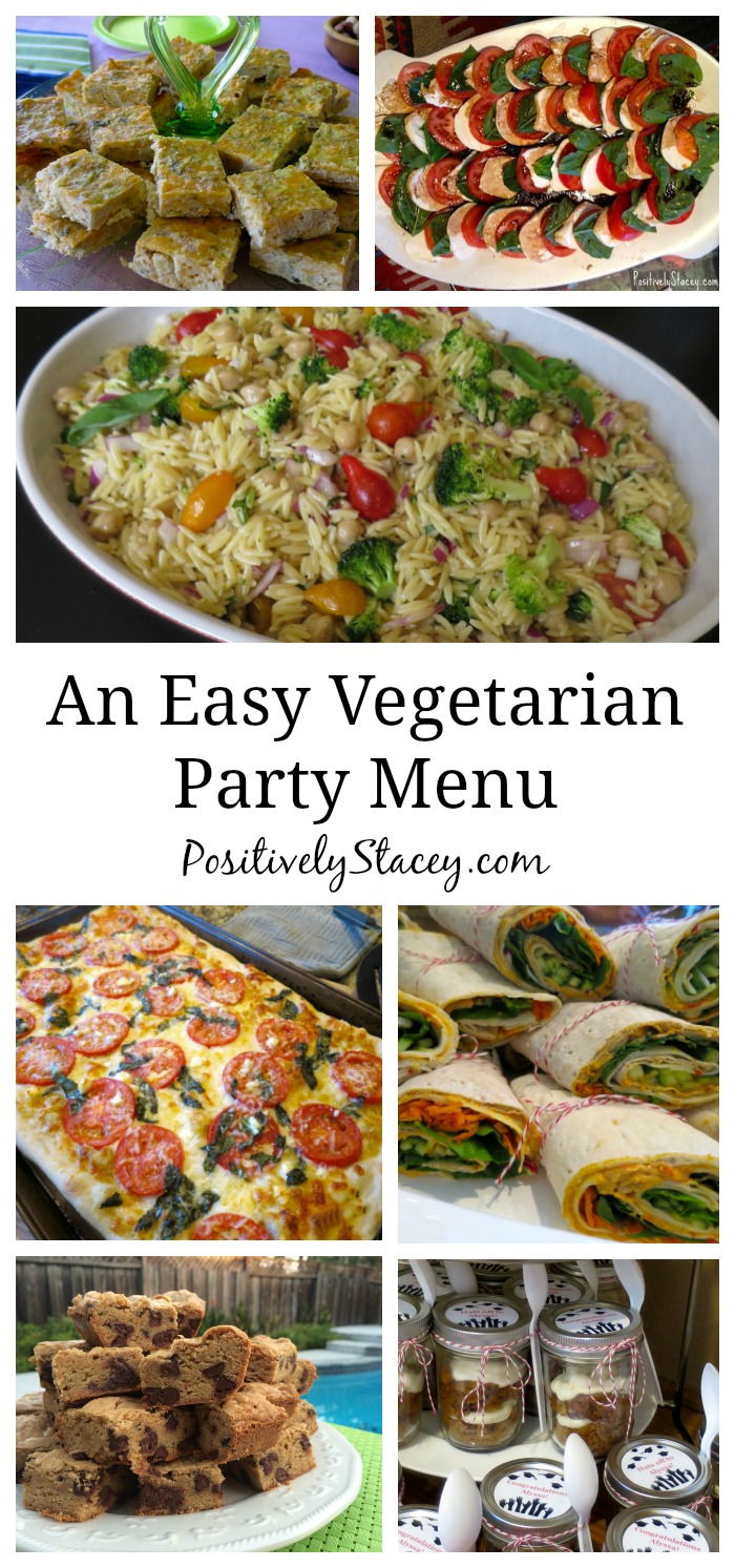 A super easy make-ahead vegetarian party menu for you! Everything is delicious! 