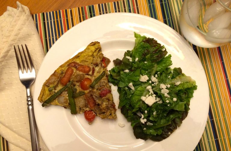 Egg Frittata with Fire Roasted Vegetables - Positively Stacey