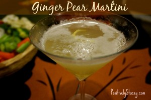 Ginger Pear Martinis