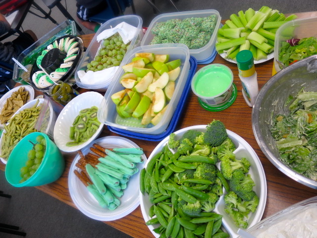 A St. Patrick's Day Green Potluck in the Classroom