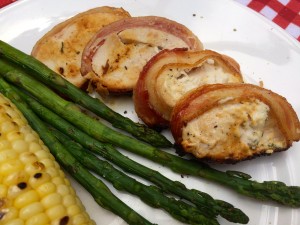 Cream Cheese Stuffed Bacon Wrapped Grilled Chicken Recipe #ChooseSmart