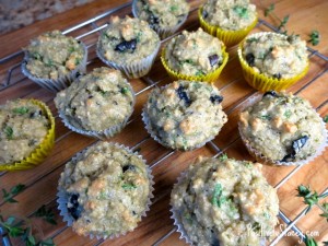 Olive, Lemon Zest, and Thyme Mini-Muffin Recipe
