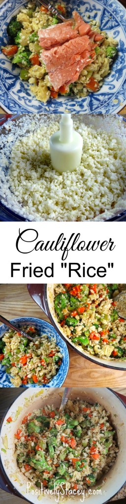 This Cauliflower Fried Rice is amazing! Delicious #cleaneating at its best! And the kids loved it! Add this to your family recipe book! 