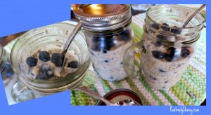 Overnight Oatmeal with Blueberries and Chia Seeds Recipe