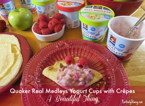 Quaker® Real Medleys® Yogurt Cups with Crêpes - A Beautiful Thing