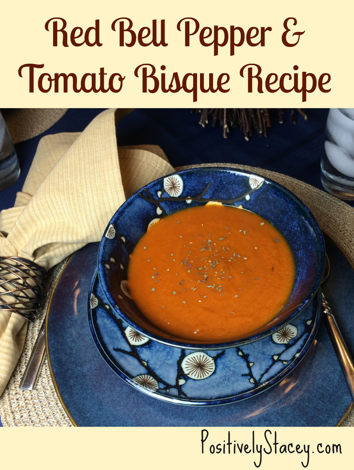 Red Bell Pepper and Tomato Bisque
