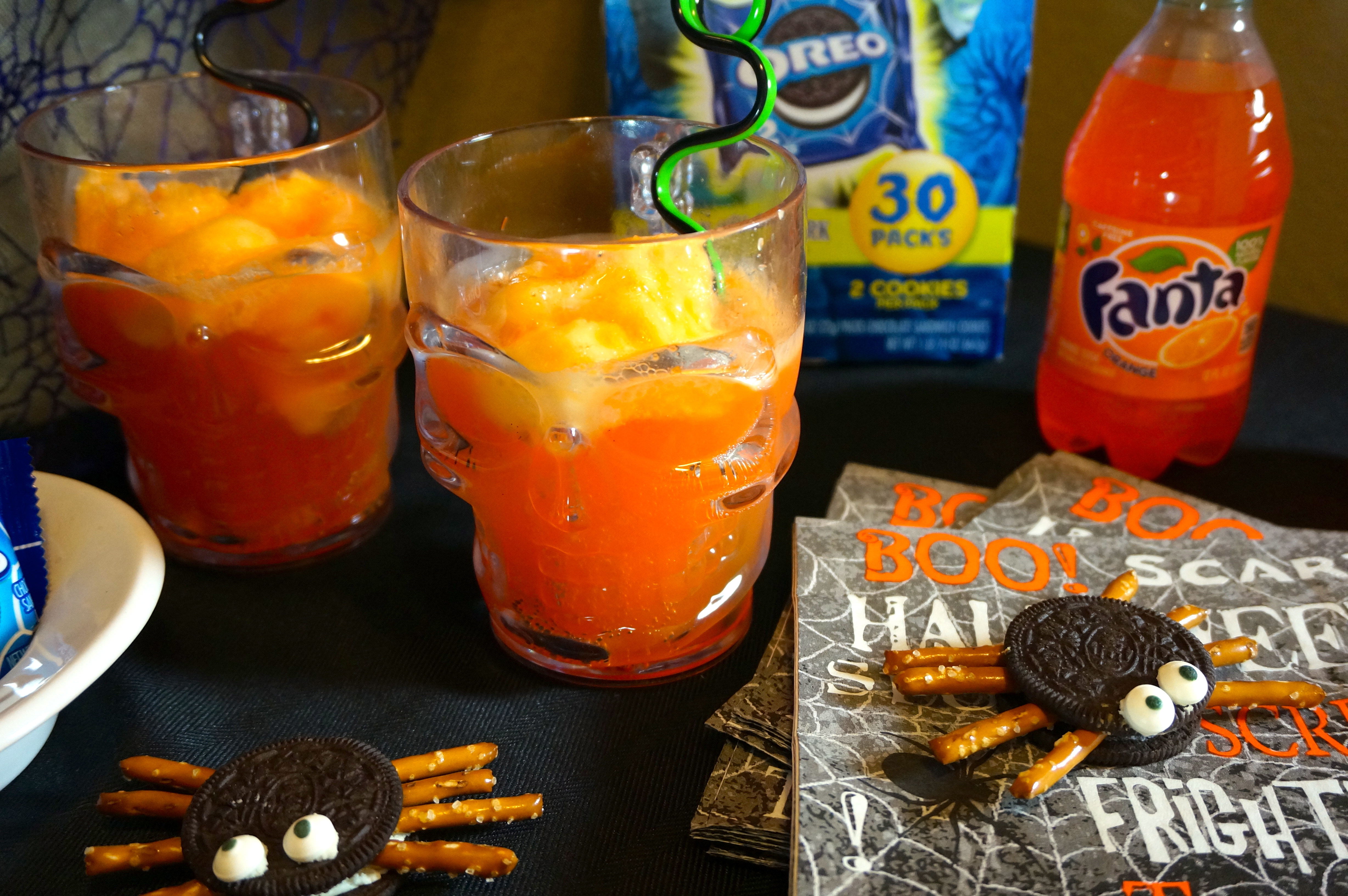 Fanta Brain Freeze Orange Floats #SppokySnacks