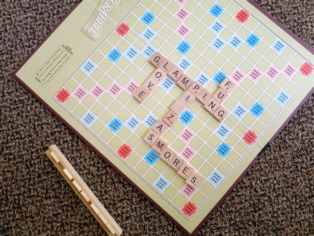 Scrabble #FallGlamping