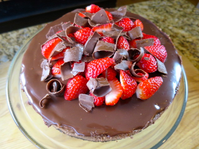 Triple Chocolate Berry Cheesecake