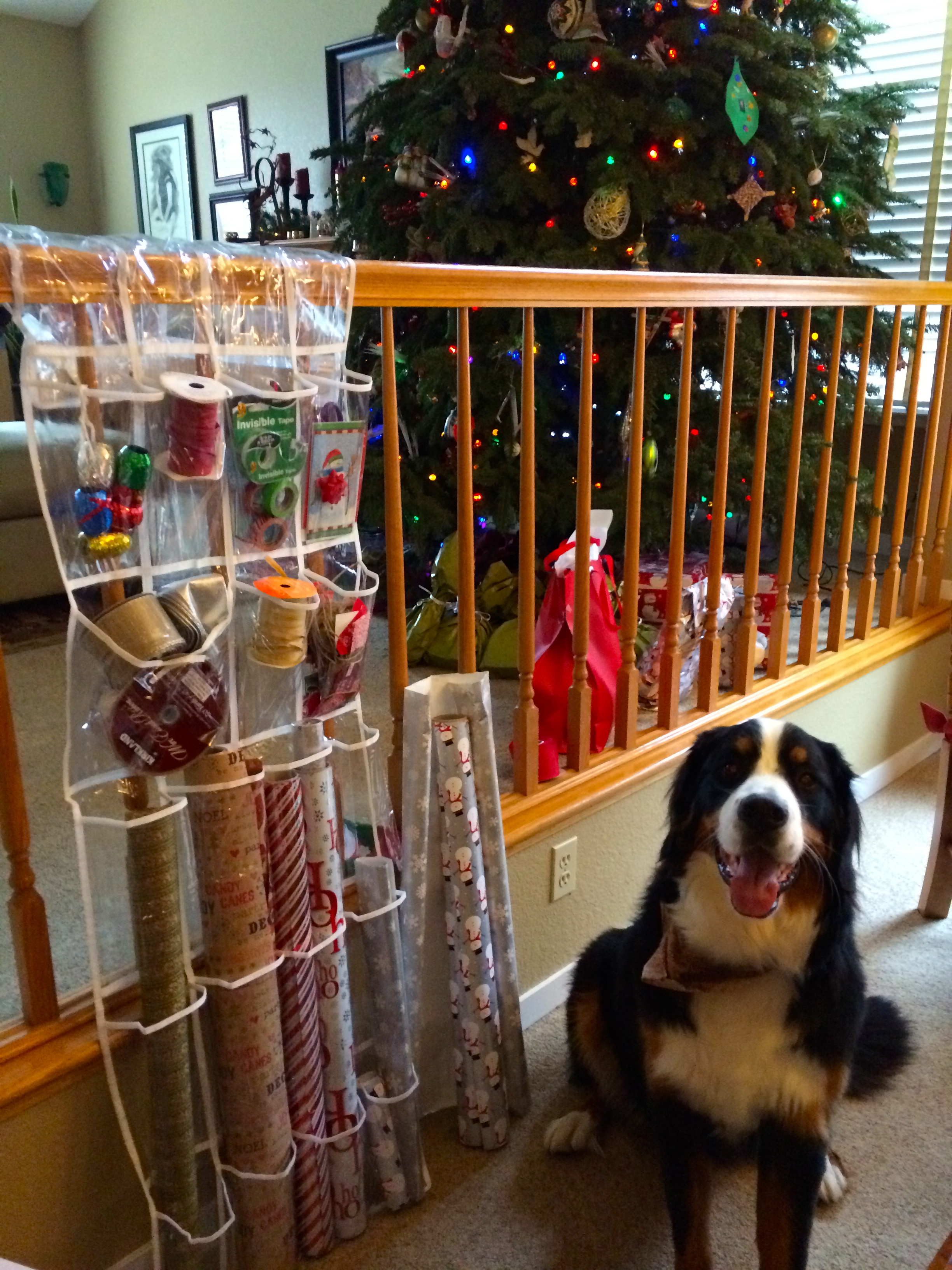 An Easy Wrapping Paper Station Hack