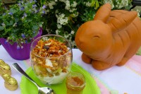 Carrot Cake Granola, Fruit & Yogurt Parfaits – Easter Blog Hop with #Evite