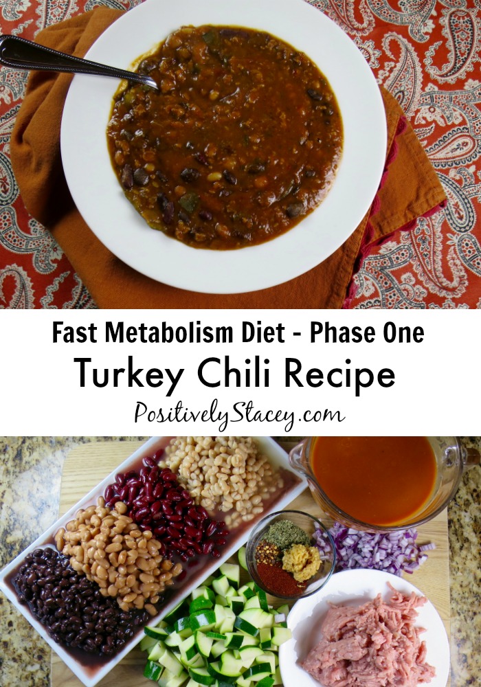 Turkey Chili Recipe - FMD Phase One. This chili is delicious and is part of the Fat Metabolism Diet. 