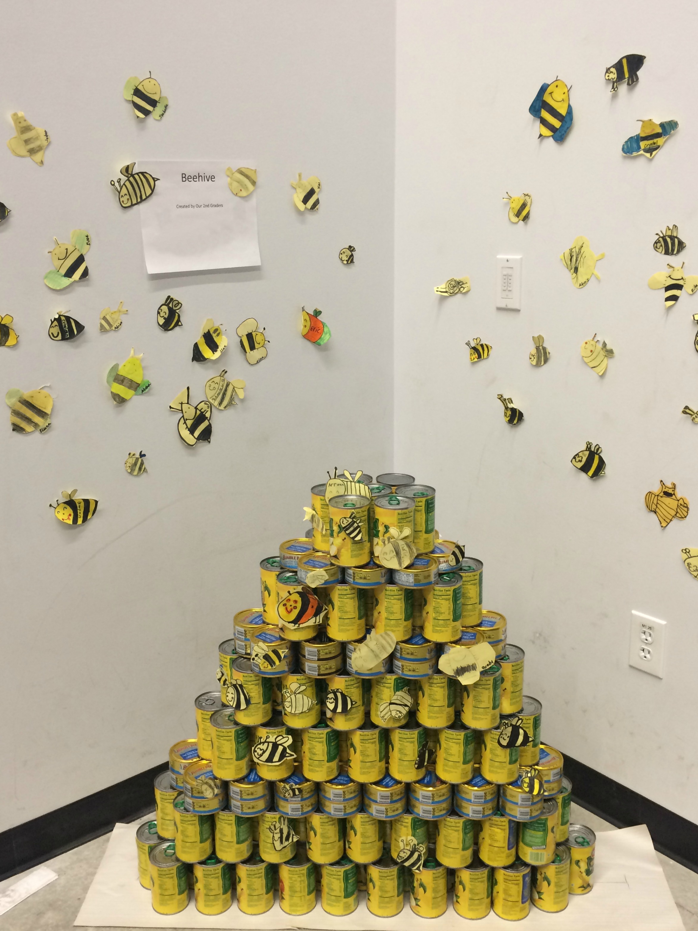 A beehive created by the second grade