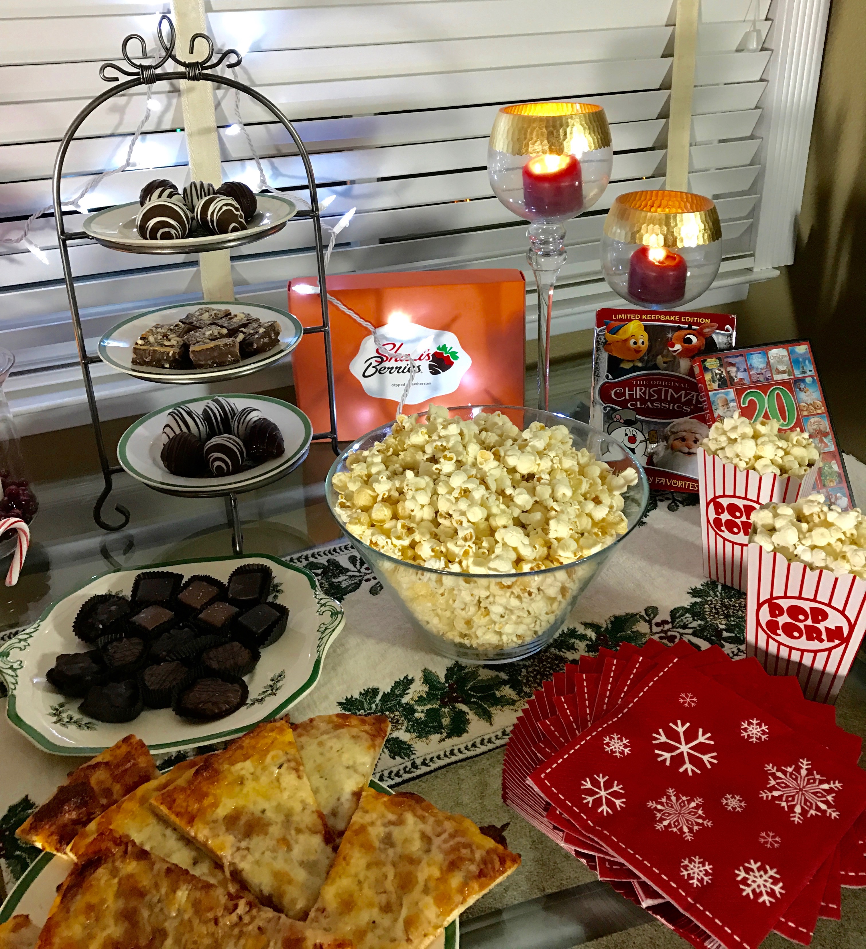 Enjoying a Favorite Family Christmas Movie Night