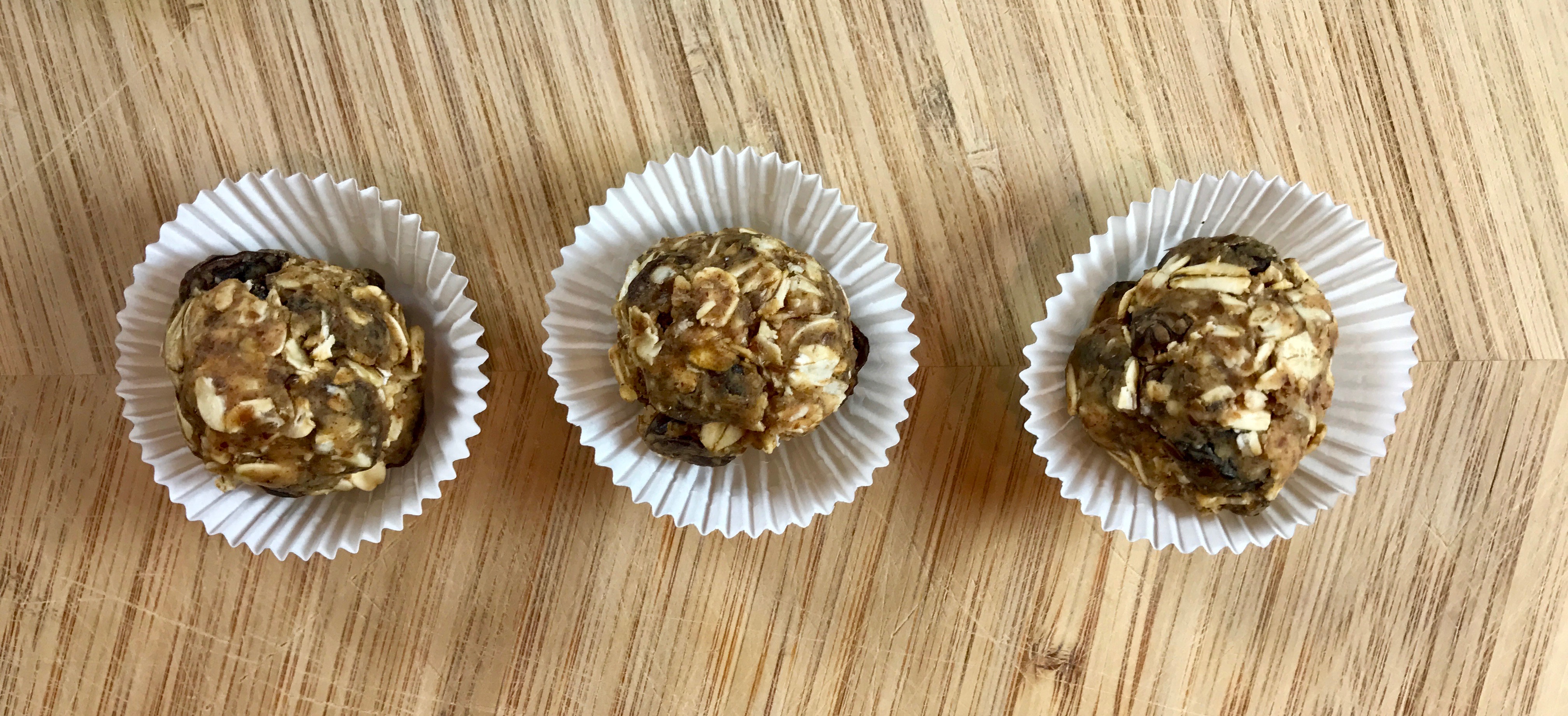 Almond Butter, Oatmeal, and Raisin Bites