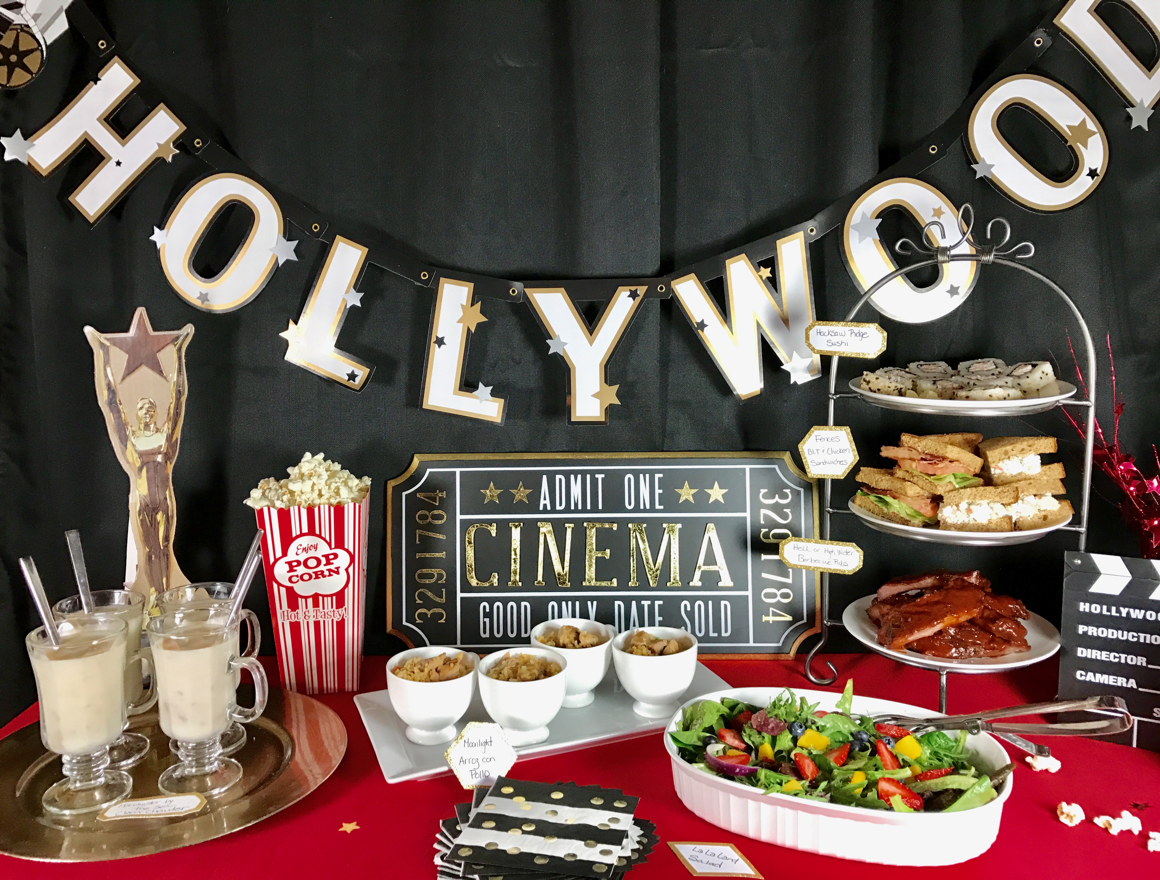 Oscars 2017 Best Picture Nominee Themed Party Menu