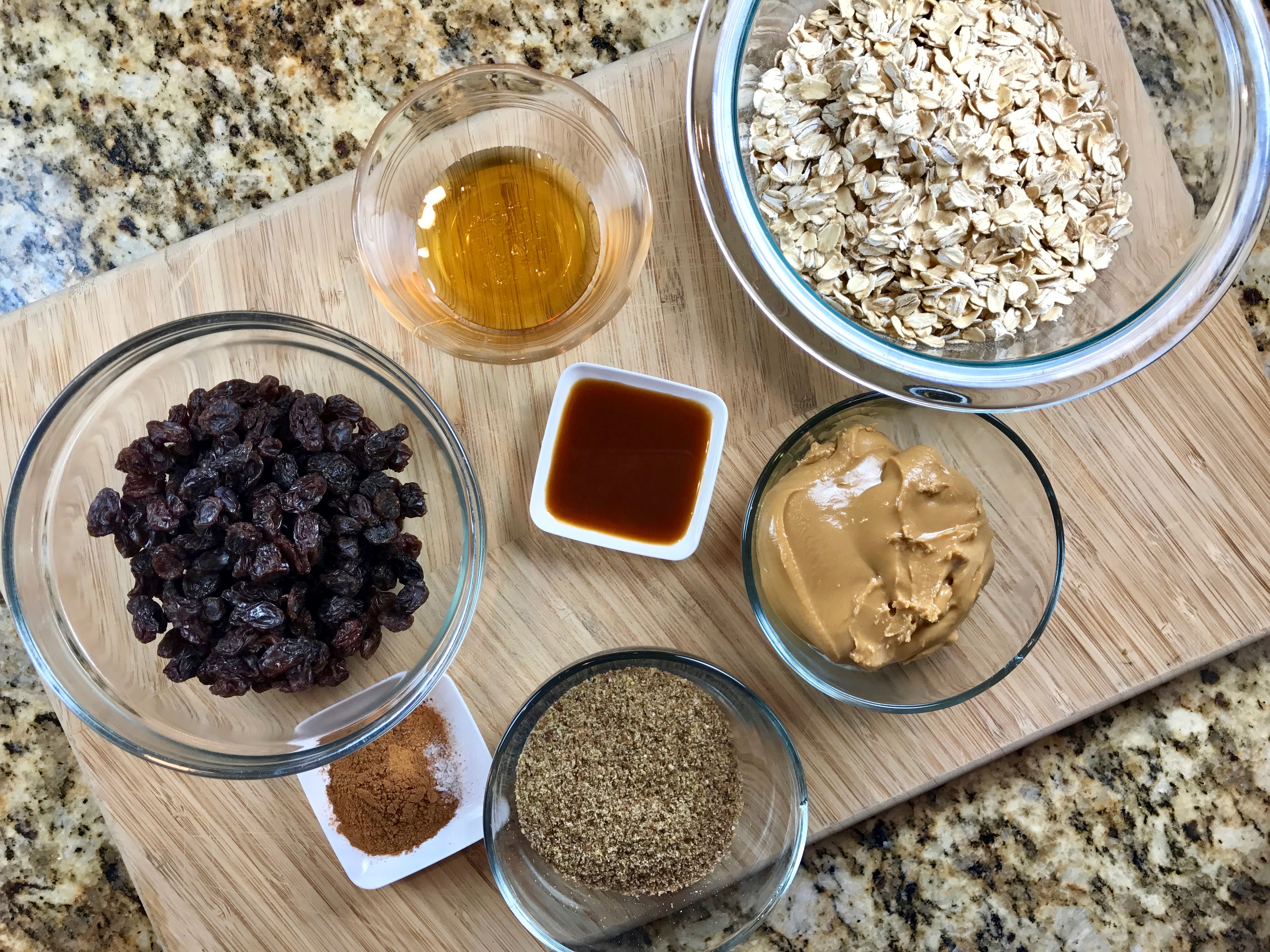 Almond Butter, Oatmeal, and Raisin Bites Recipe