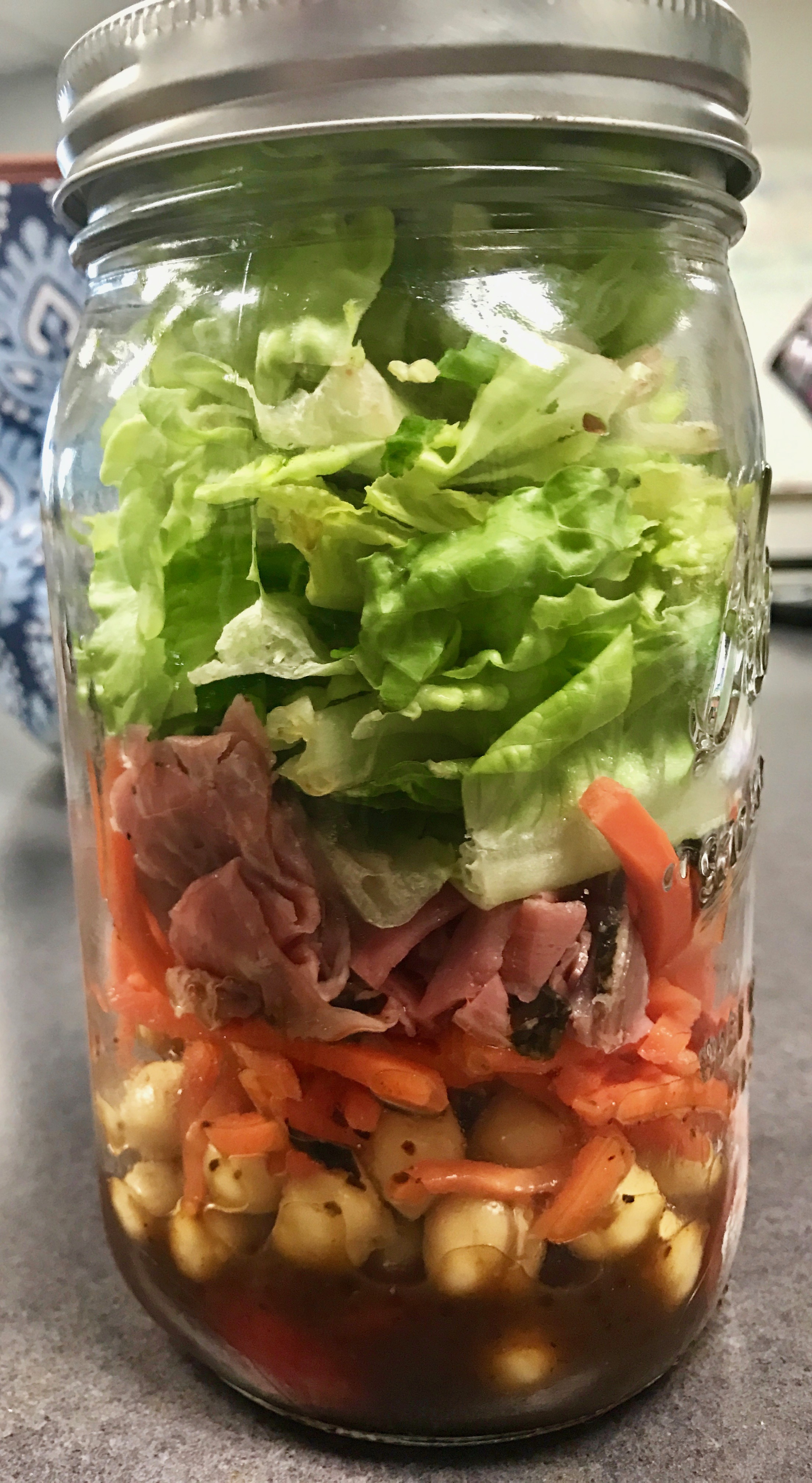 Roast Beef Salad in a Jar