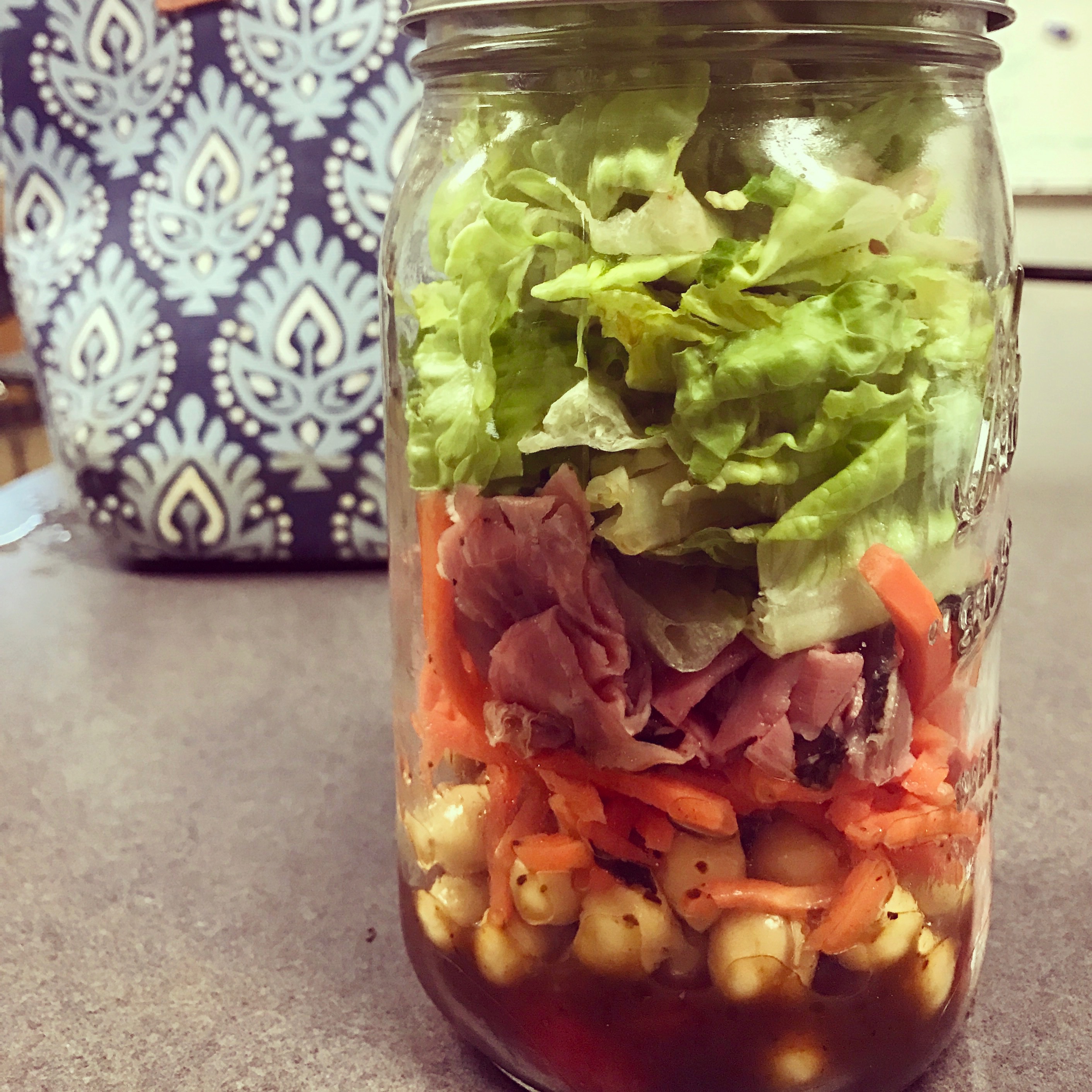 Roast Beef Salad in a Jar
