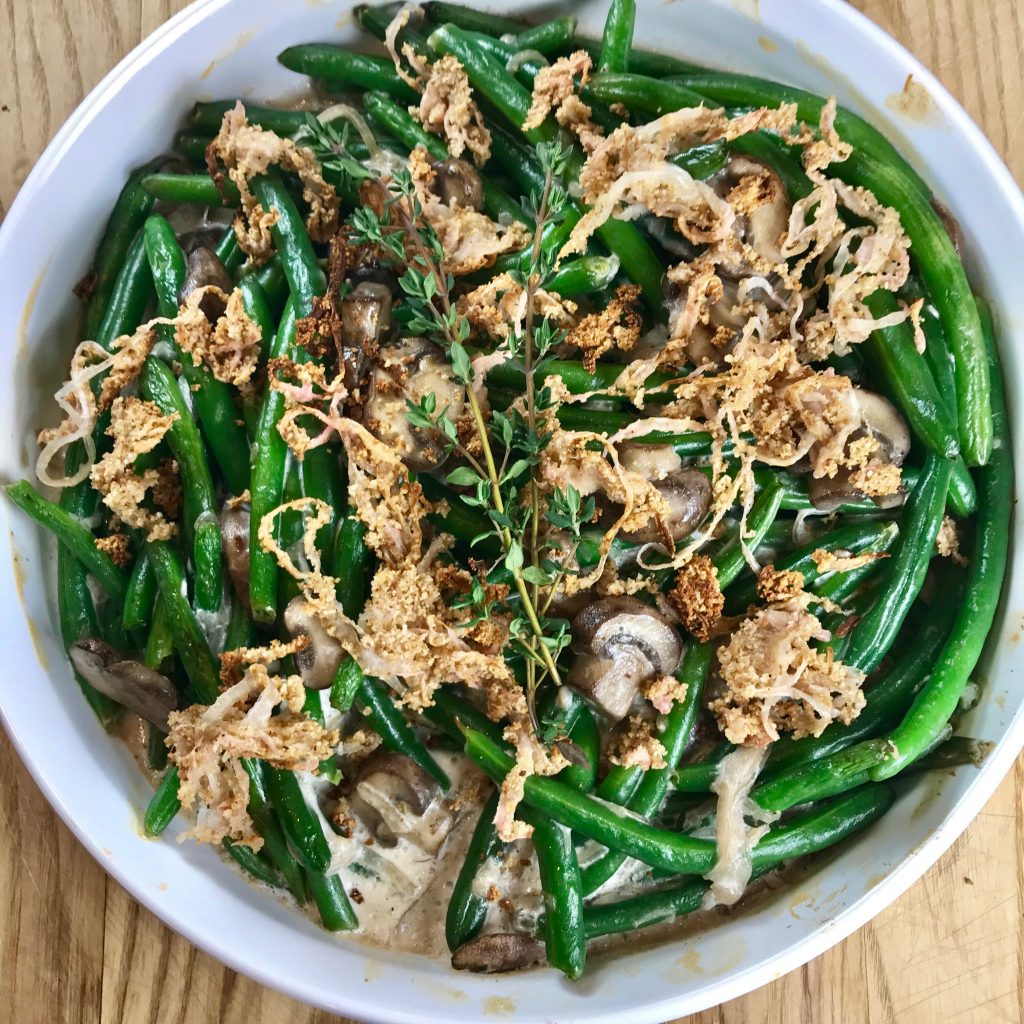 Lower Carb Green Bean Casserole