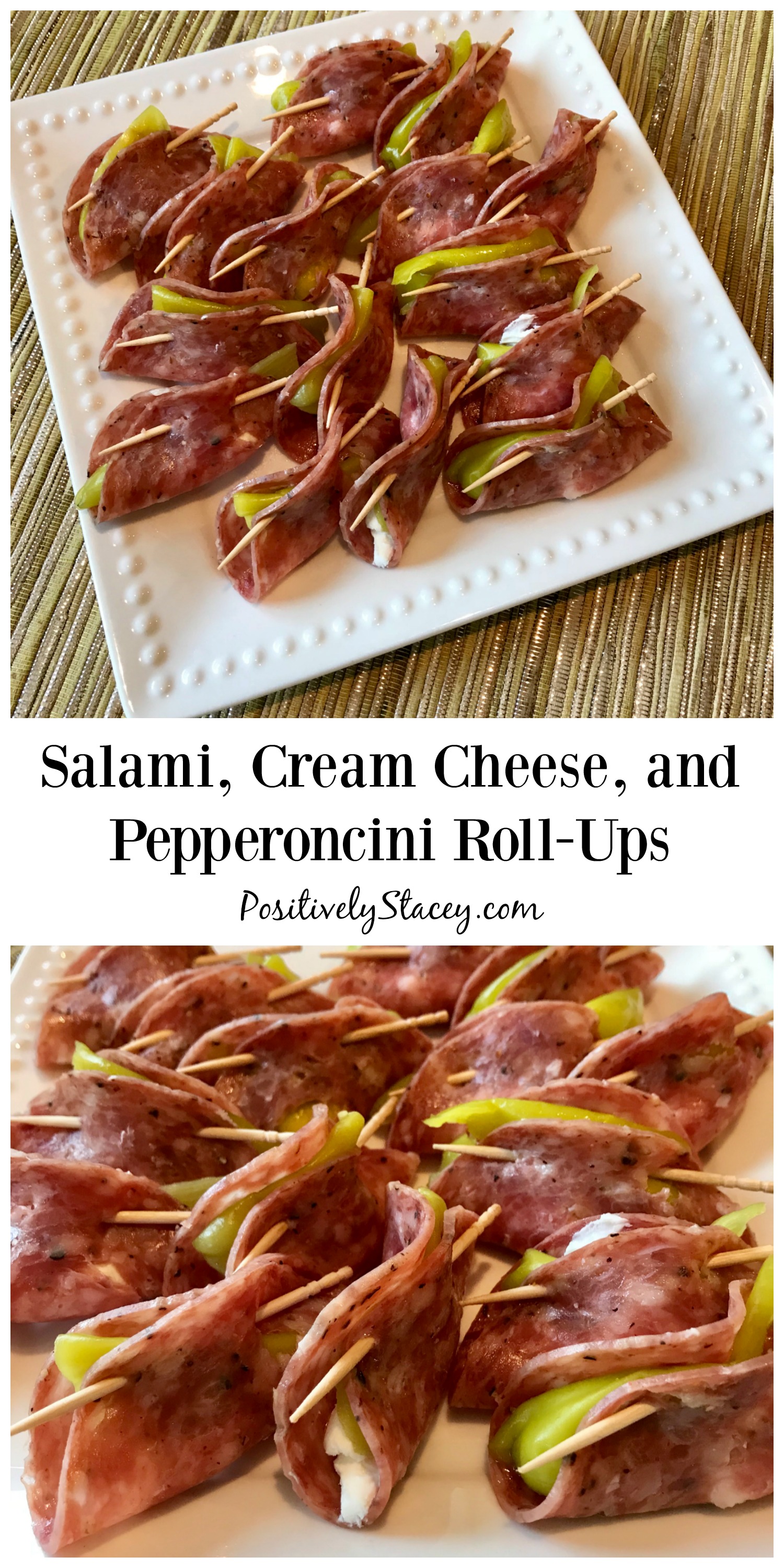Salami, Cream Cheese, and Pepperoncini Roll-Ups #SundaySupper ...