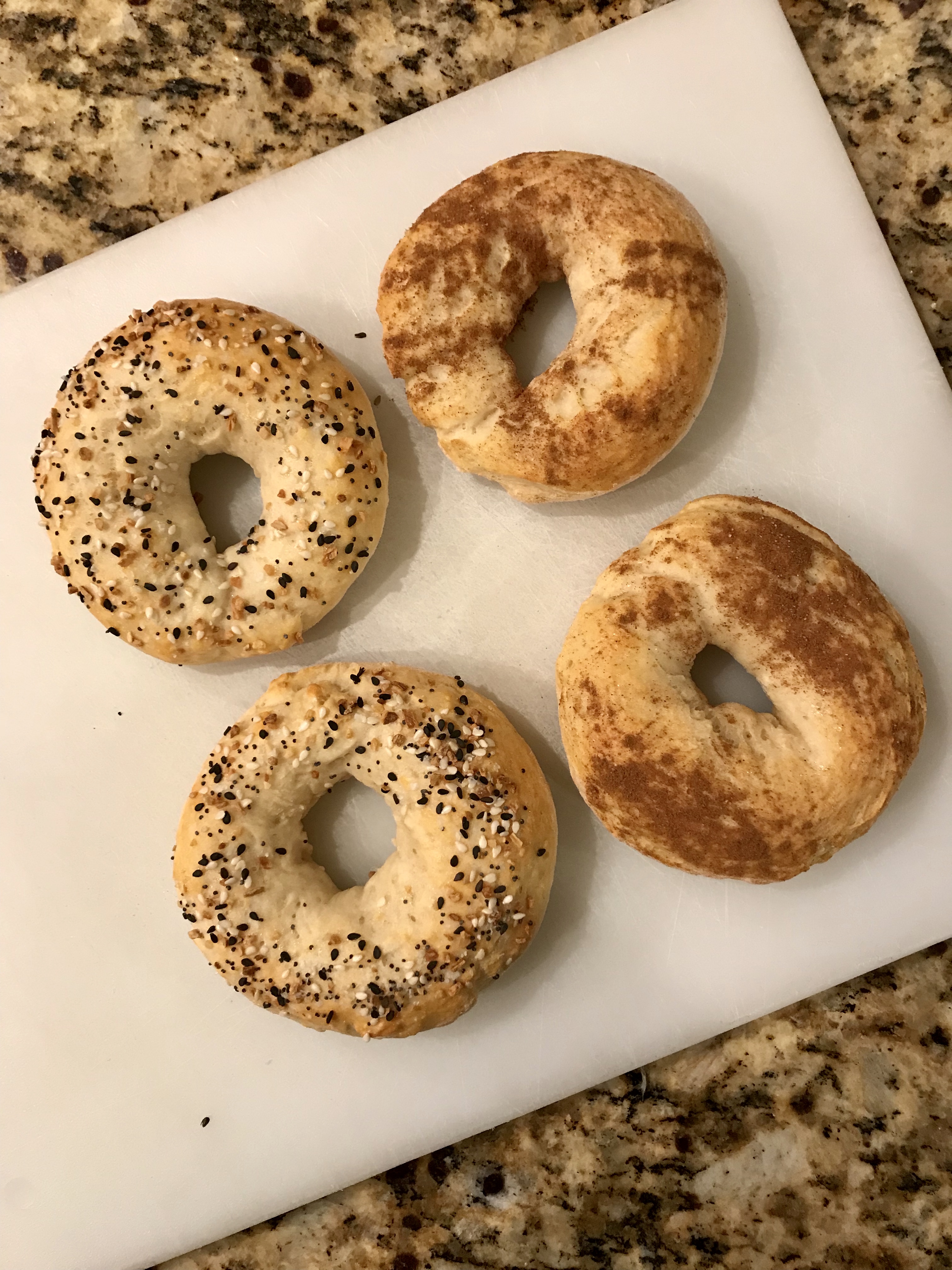 Two Ingredient Healthy Bagels - Positively Stacey