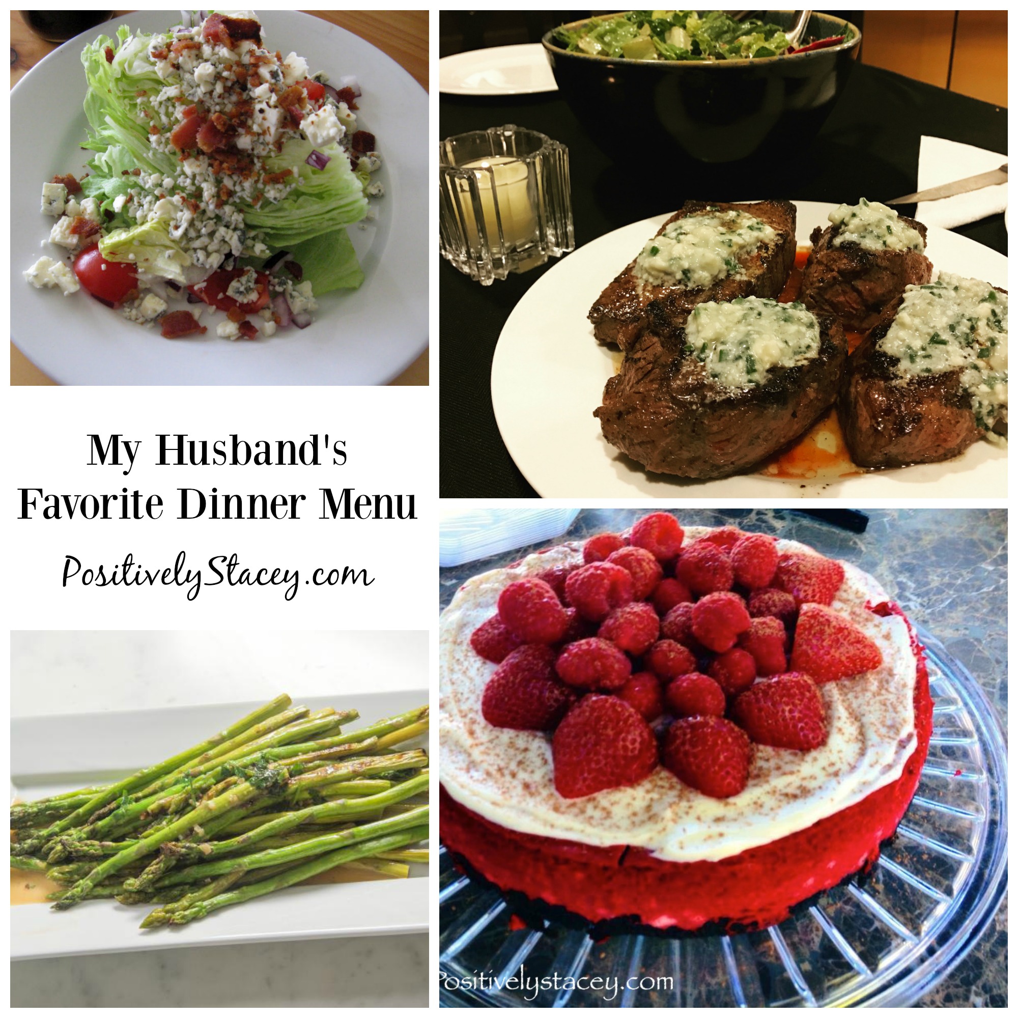 My Husband's Favorite Dinner Menu - Positively Stacey