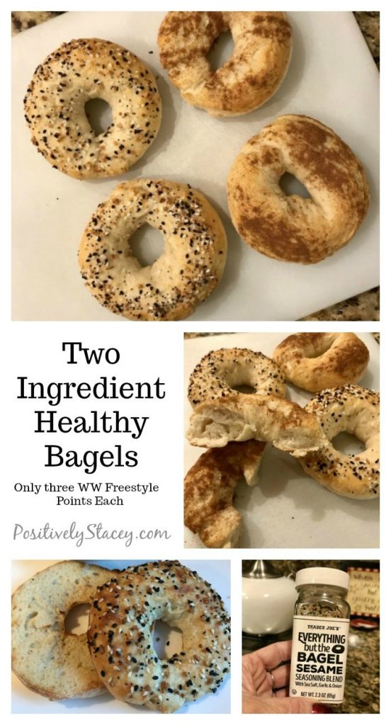 Two Ingredient Healthy Bagels Positively Stacey