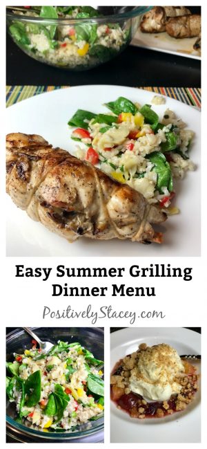 Easy Summer Grilling Dinner Menu - Positively Stacey