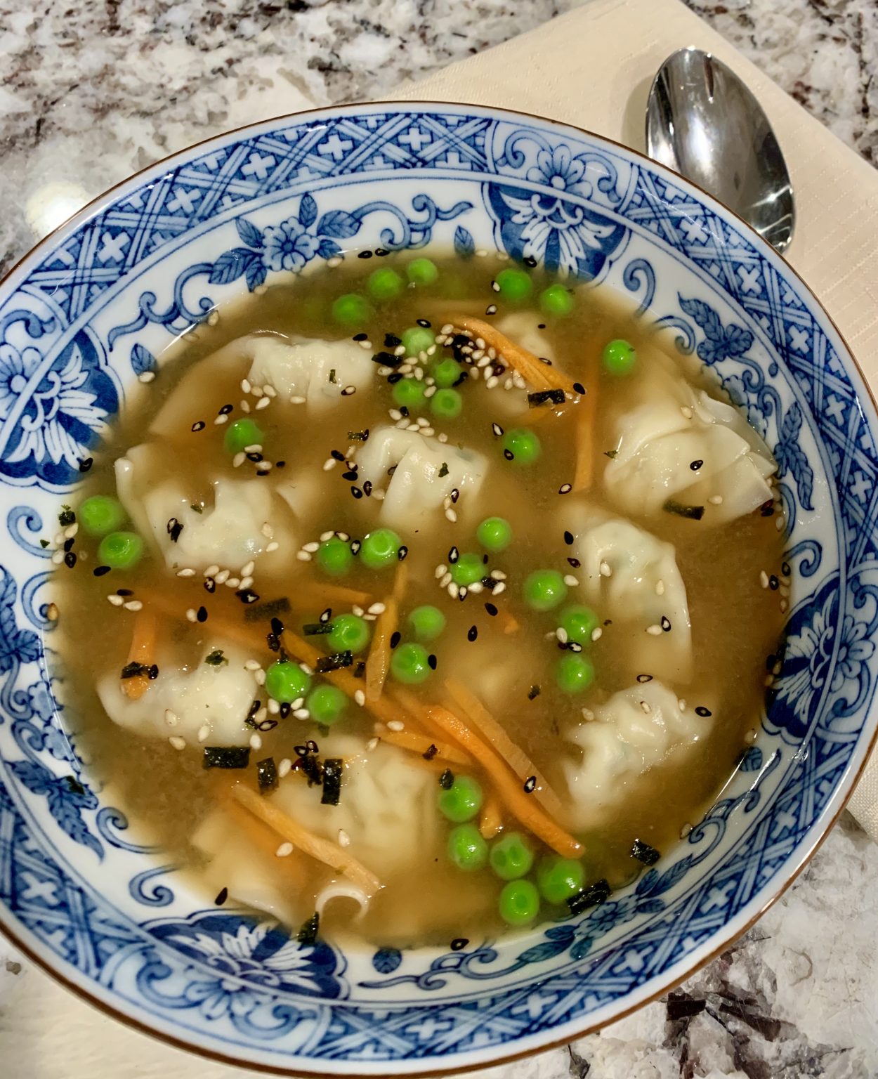 Chicken Cilantro Wonton Soup Positively Stacey