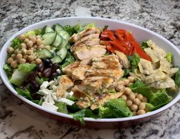 Greek Lemon-Dill Grilled Chicken Salad