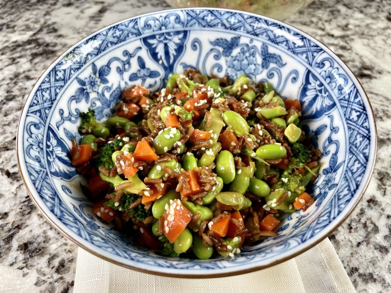 Asian Sesame-Ginger Vegetable and Grain Bowl