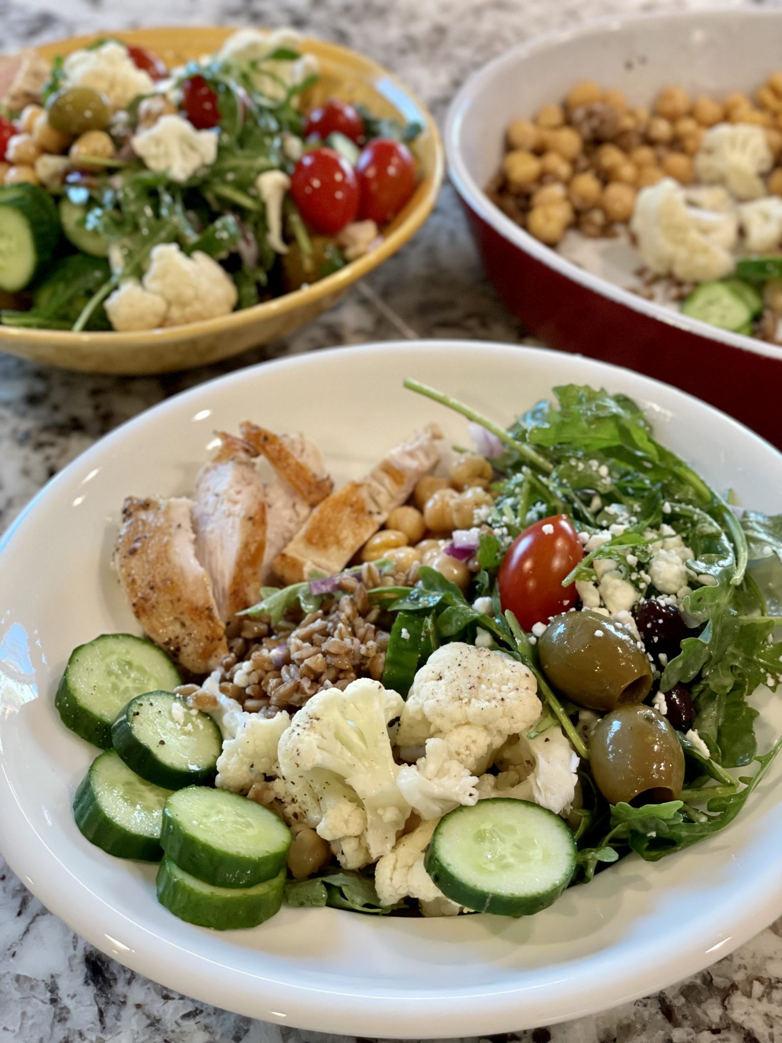 Mediterranean Grain Bowl Recipe - Positively Stacey