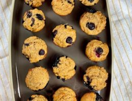Healthier blueberry muffins