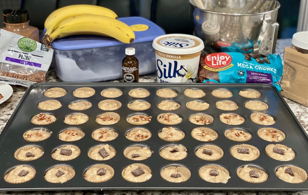 Vegan Banana Bread Mini-Muffins